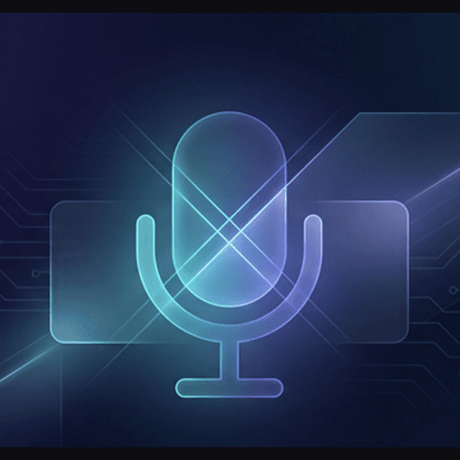 Whisper Walkie app icon — a microphone over a soundwave field